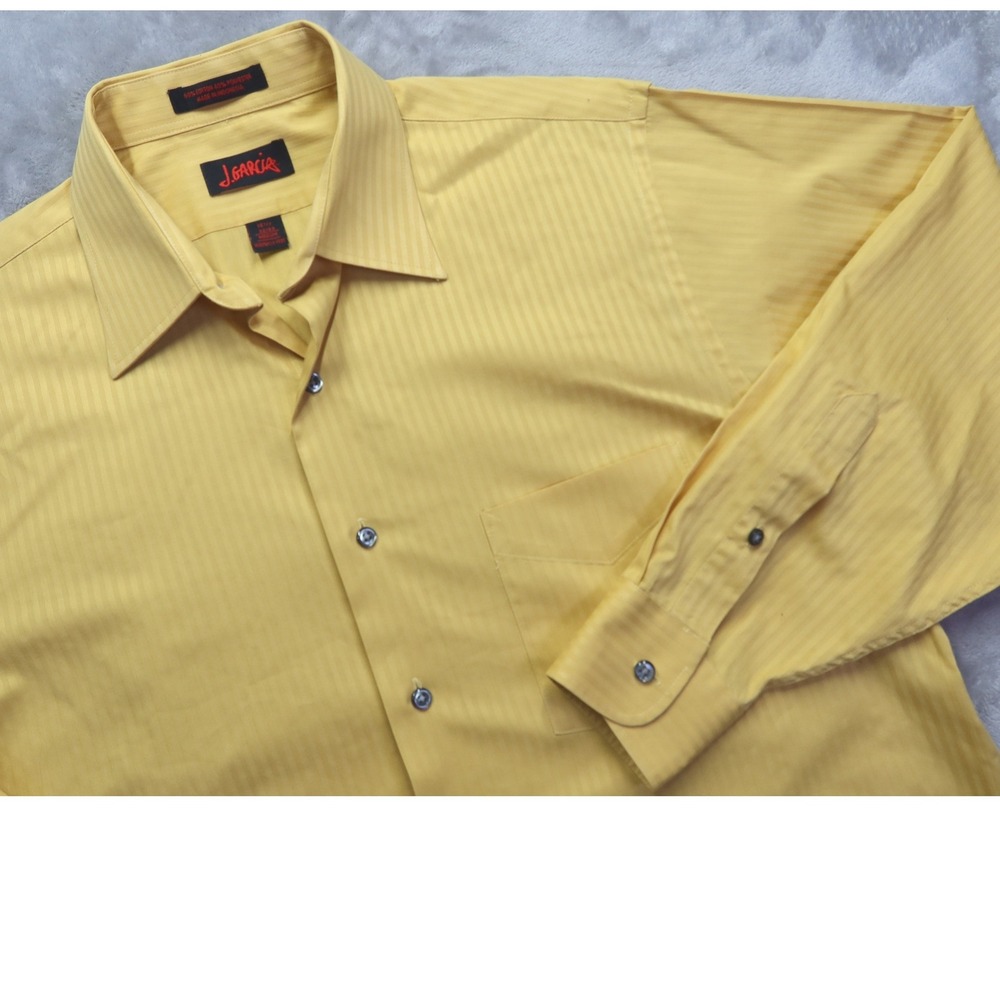J. Garcia Jerry Garcia Button Front Dress Shirt 15.5‎ 32/33 Grateful Dead